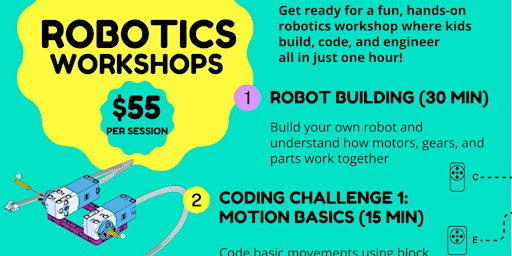Robotics Workshop for Kids (Hands-On Build & Code) | STEMstein Academy