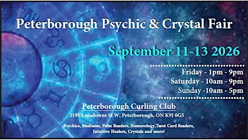 Peterborough Psychic & Crystal Fair | Peterborough Curling Club