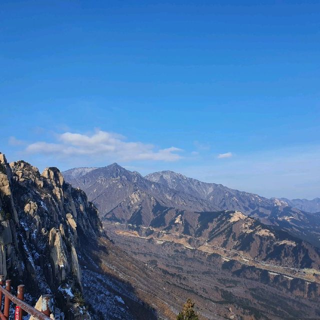 눈내린 설악산 울산바위 올라가기!