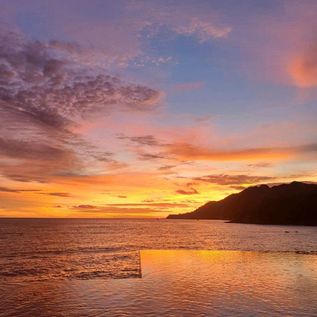 Great sunset view, worth the price we paid