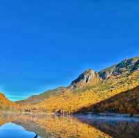 Perfect fall reflection on Profile Lake