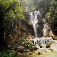 Breathtaking waterfalls in Laos 
