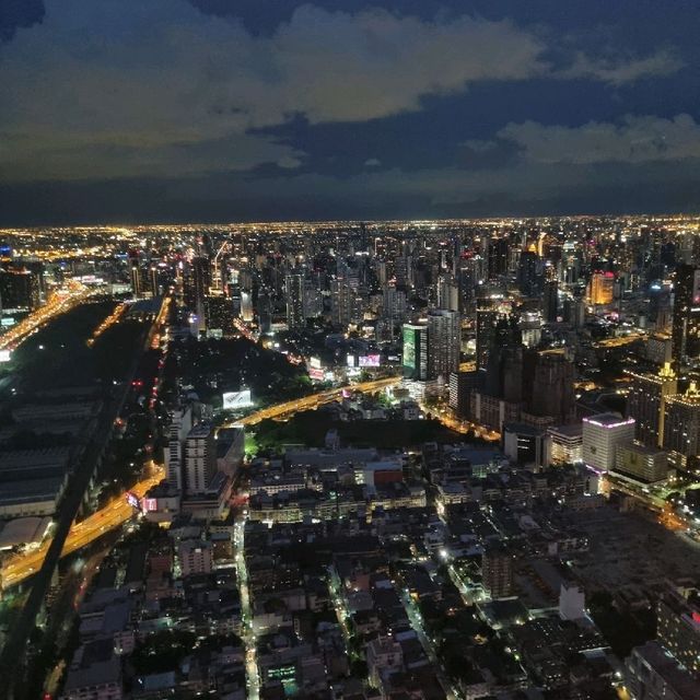 Bangkok Skyline On Baiyoke Sky Rooftop