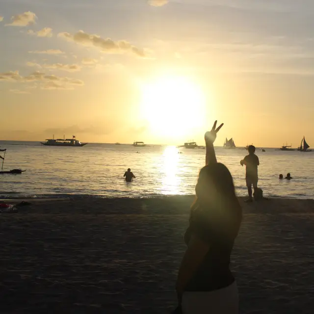 Chasing the Boracay sunset