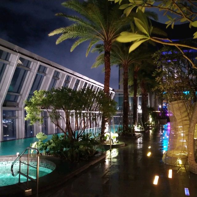 新板希爾頓絕美高空無邊際泳池
