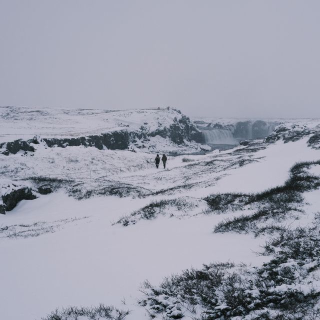 眾多冰島必去景點之一‼️ Goðafoss 神之瀑布