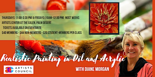 Realistic Oil and Acrylic Painting (Palm Desert) | Artists Center at the Galen