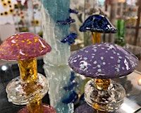Making Magical Fungi is HOT!! Create your own magic mushrooms! | Glass Arts Indiana