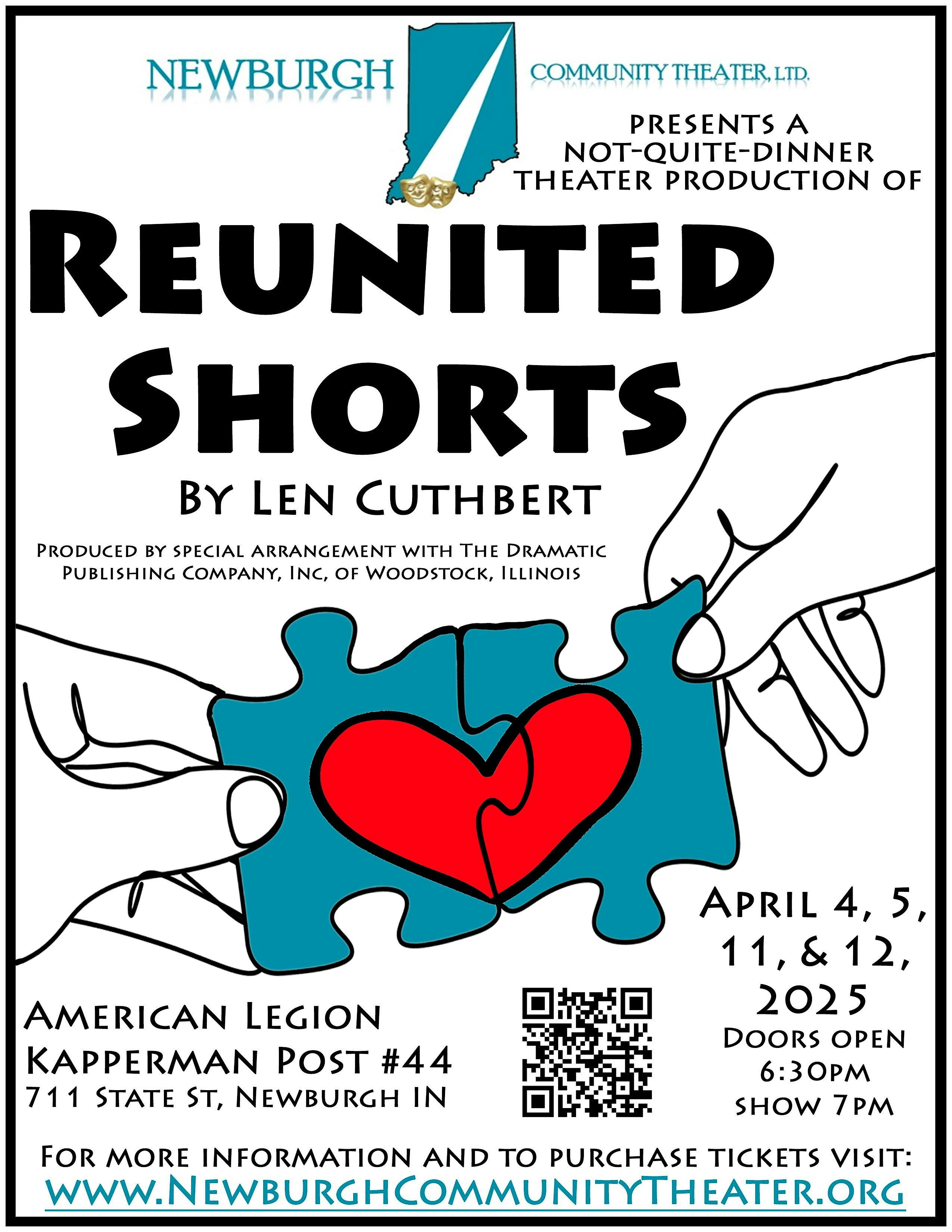 "Reunited Shorts" Friday, April 11, 2025 | American Legion Kapperman Post #44