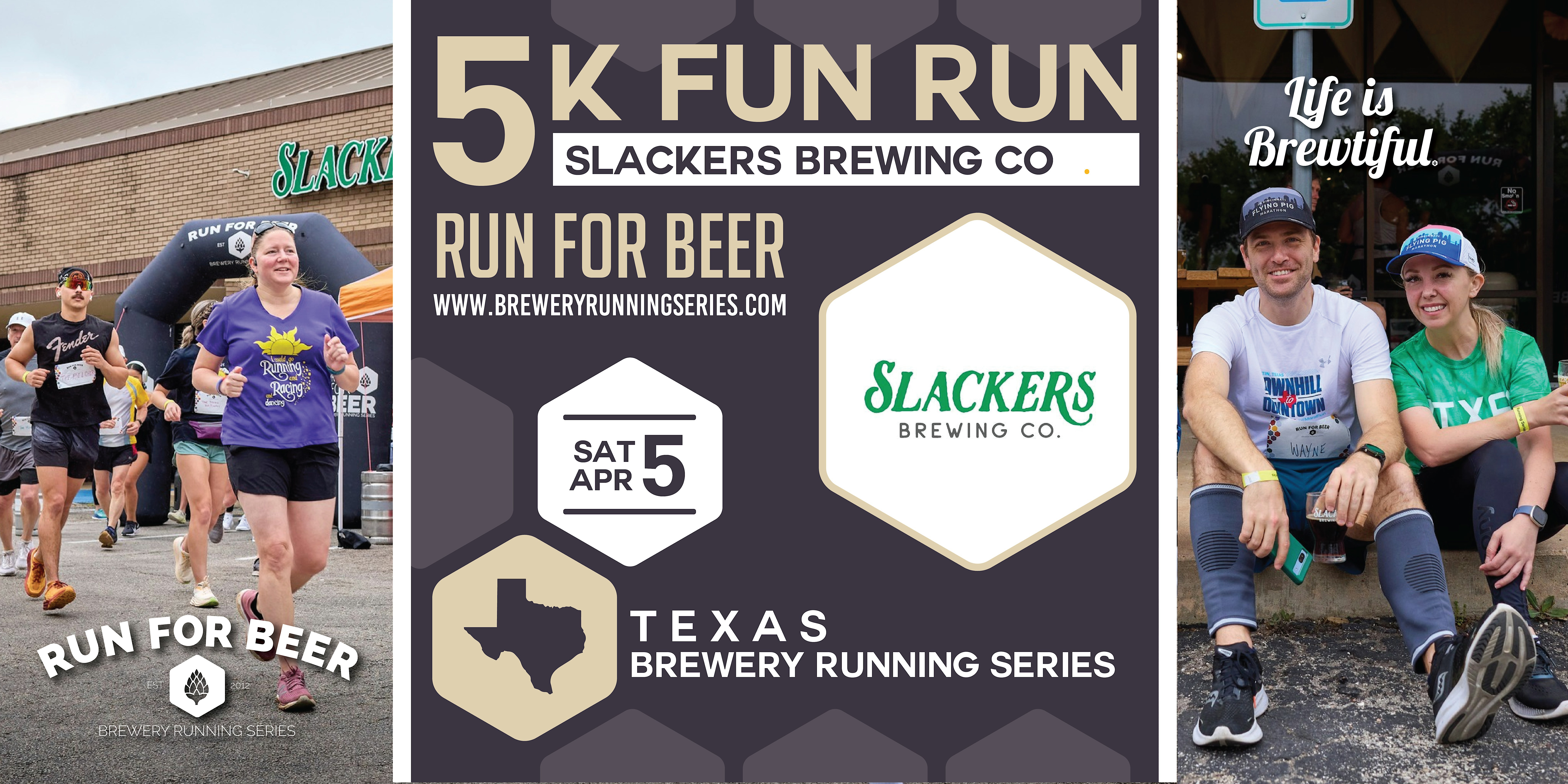 5k Beer Run x Slackers Brewing | 2025 Texas Brewery Running Series | Slackers Brewing Co.