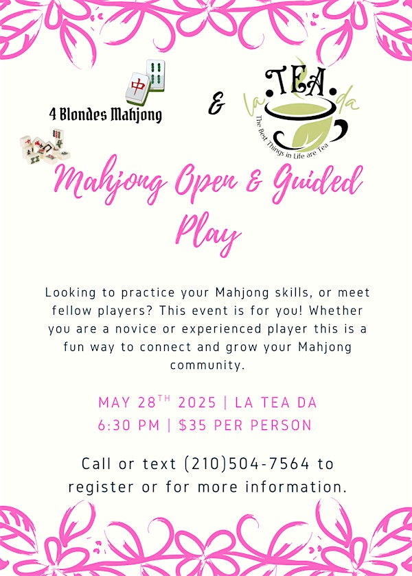 Mahjong Guided and Open play | laTEAda