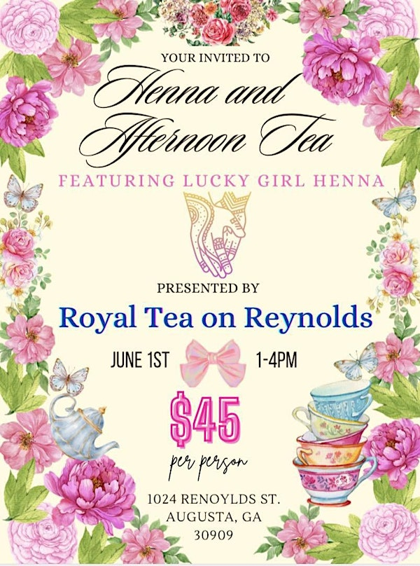 Henna and Afternoon Tea | 1024 Reynolds St
