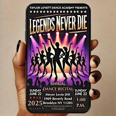 Taylor Lovett Dance Academy 2025 Recital "Legends Never Die" | Legends Never Die (Celebrating black artists)