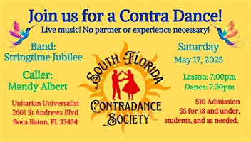 Folk Dance Frenzy: Contra #27 and Live Music Extravaganza | Unitarian Universalist Fellowship