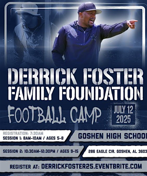 Derrick Foster Free Youth Football Camp | Goshen High School