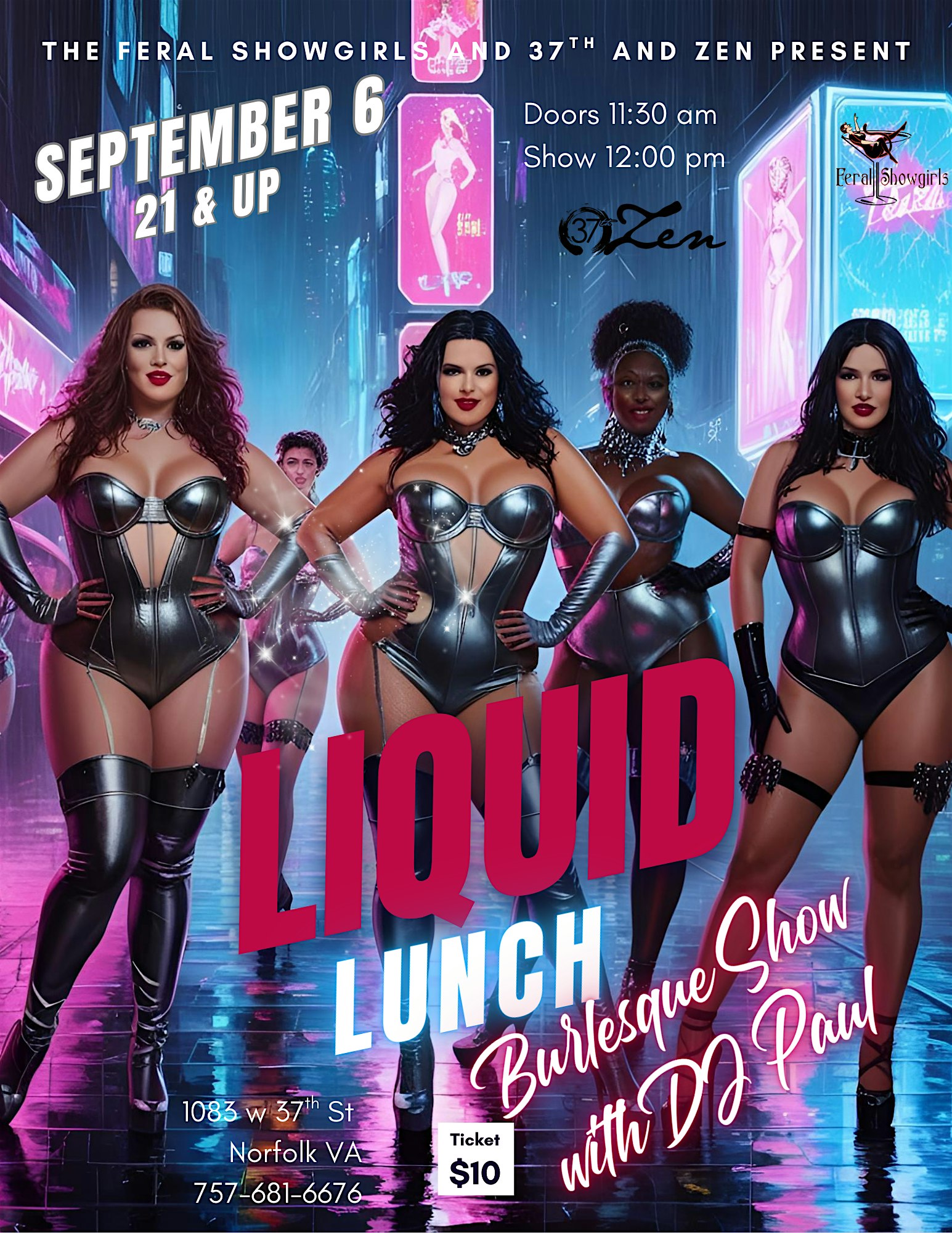 Liquid Lunch at Zen! Burlesque Lunch Spectacular with DJ Paul! | 37th and Zen