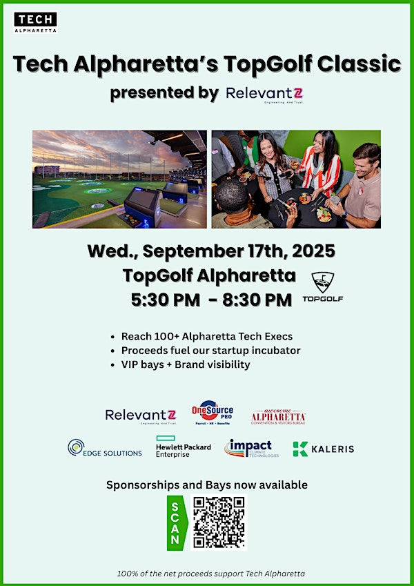 Announcing Tech Alpharetta’s 2025 TopGolf Classic! | Topgolf Alpharetta