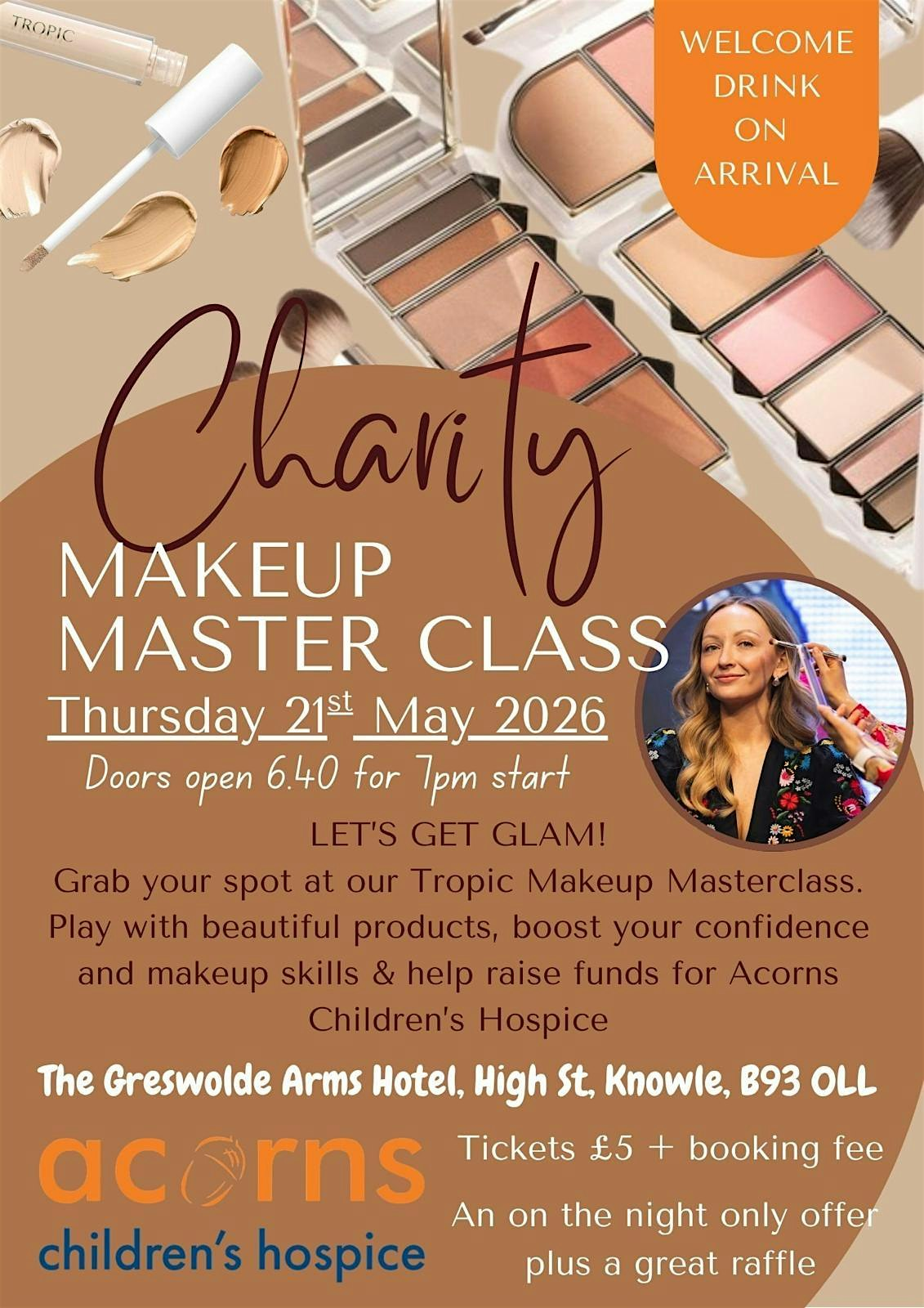 Charity Make up Masterclass | Greswolde Arms