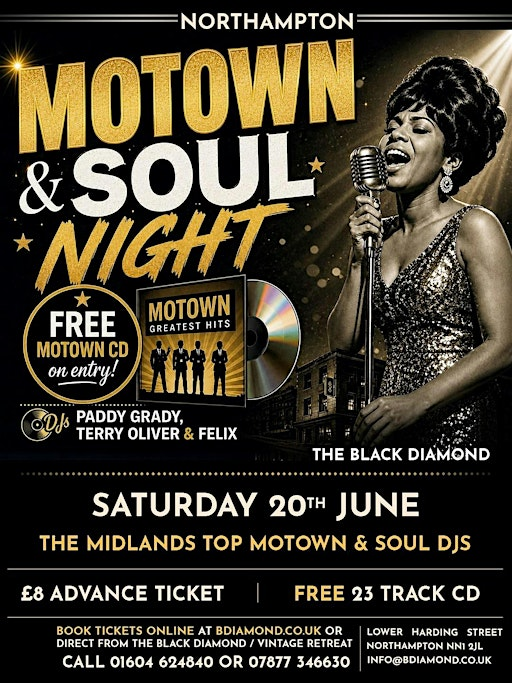 Motown & Soul Night | The Black Diamond