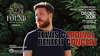 Lewis Cardinal Holiday Benefit Concert | Found Books & Shop