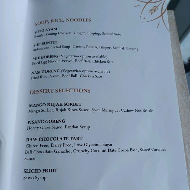 Special Menu @ Pasola Ritz