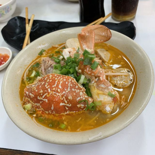 梅窩美食｜星期日限定蟹茄湯檬