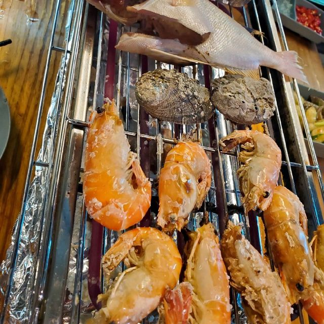 【想食大頭蝦🦐自己夾自己燒啦😆】