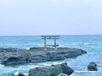 【茨城】海に浮かぶ鳥居が絶景！大洗磯前神社⛩