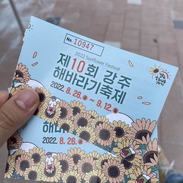 해바라기가 너무 이뻐용:)