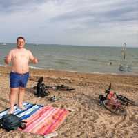 The beach at Southend on Sea, UK