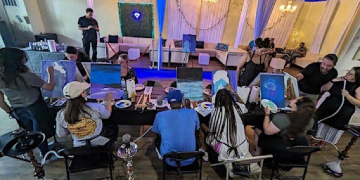 Paint and Sip Night at Sapphire Hookah Lounge High-Point | Sapphire Hookah Lounge