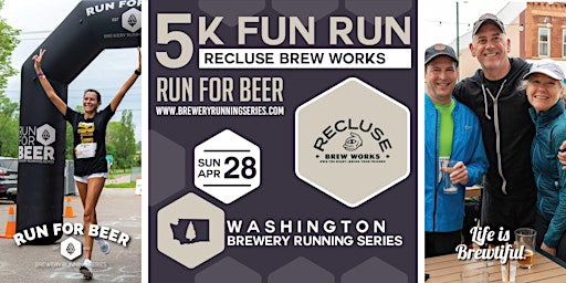 5k Beer Run x Recluse Brew Works | 2024 Washington Brewery Running Series | Recluse Brew Works
