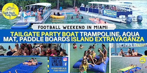 Sunset Island BBQ &Boat Party with Water toys Buffalo Bills Welcome Party | 401 Biscayne Blvd