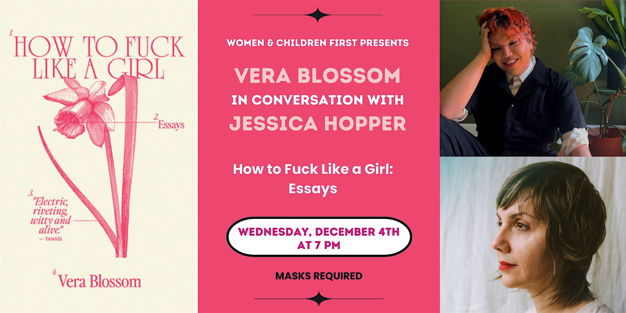 In-Person: How to Fuck Like a Girl: Essays by Vera Blossom | Women & Children First