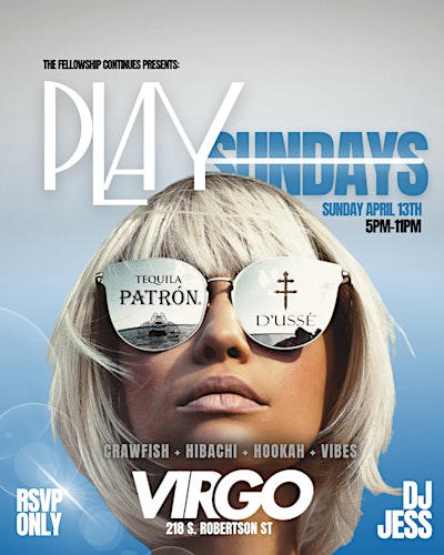 Play Sundays at VIRGO | 218 S Robertson St