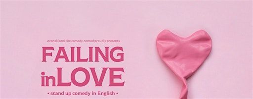 Failing in Love • Bologna • Stand up Comedy in English | Teatro del Baraccano