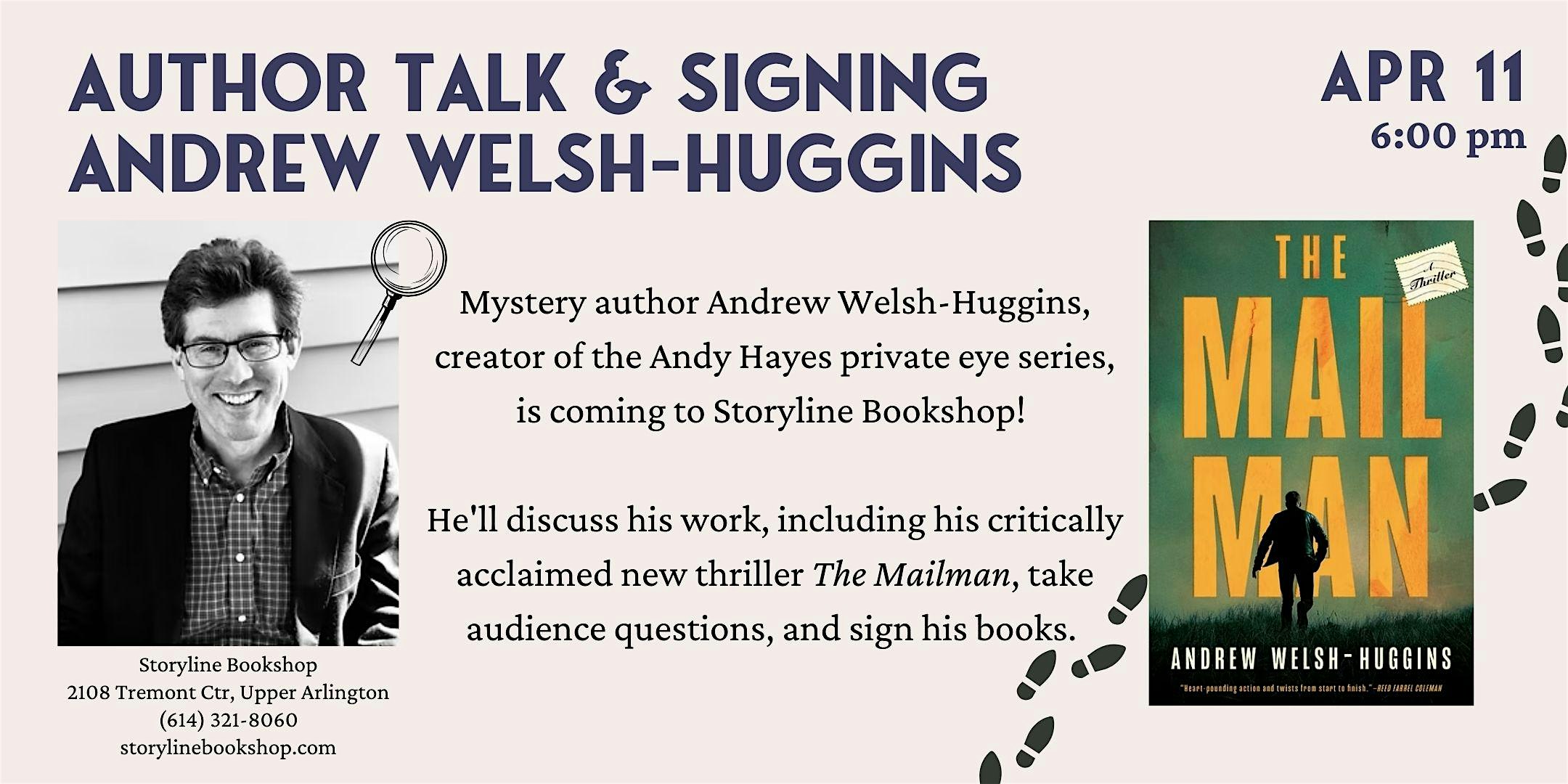 Author Talk and Signing with Andrew Welsh-Huggins | Storyline Bookshop