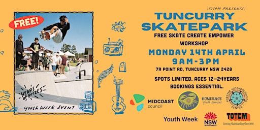 Forster - Tuncurry Skatepark - FREE Community Skate Workshops & JAM | Tuncurry Skate Park