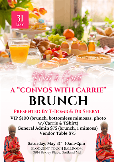 CONVOS WITH CARRIE MEET & GREET BRUNCH | Eloquent Touch Ballroom