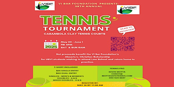 Tennis Tournament - Virgin Islands Bar Foundation | Carambola Golf Course and Tennis Clay Courts