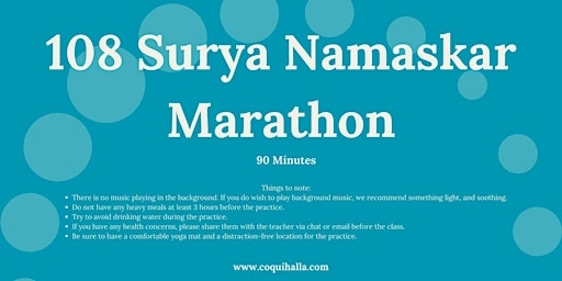 Challenge Yoga Skills - Online -108 Sun Salutations Marathon -Memphis, TN | Memphis