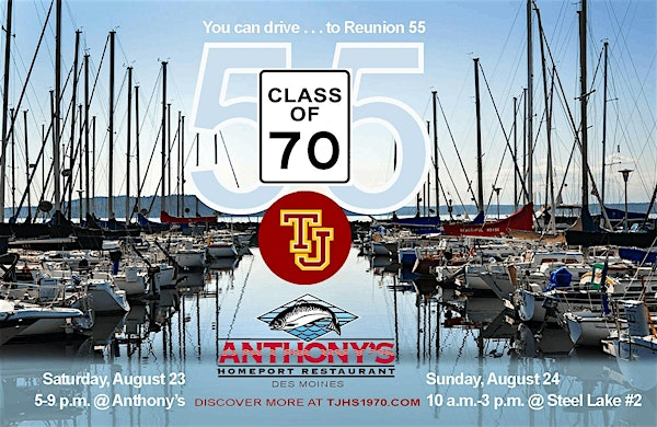 First Raiders Class of 70@55 Reunion Social at Anthony's Des Moines | Anthony's HomePort