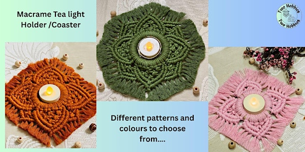 Macrame Coaster/Tea light holder | 66 Bayshore Rd