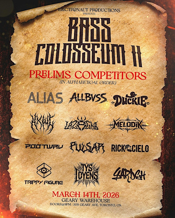 BASS COLOSSEUM II  -  ROUND 1 | Geary Avenue Warehouse