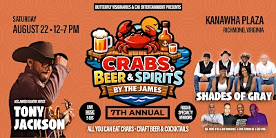 7th Annual Crabs,Beer & Spirits by the James | Kanawha Plaza