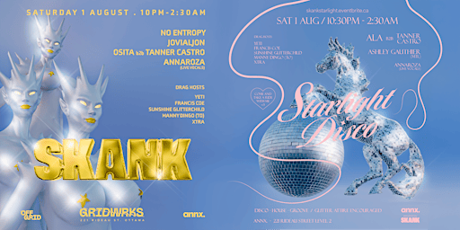 SKANK x Starlight Disco Edition 2 at Off-Grid Saturdays (2 ROOM PARTY) | GRIDWRKS