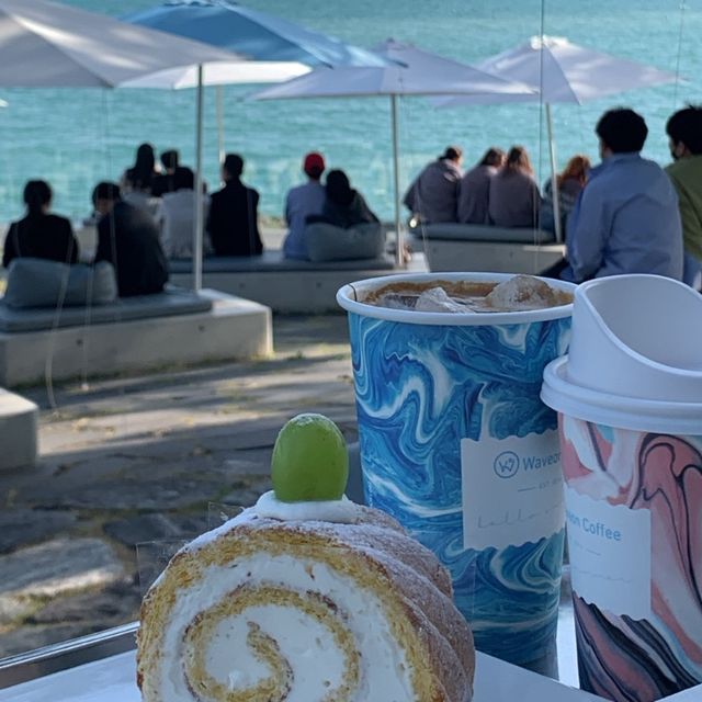 부산 기장 뷰맛집 대형 카페 [웨이브온🏖]