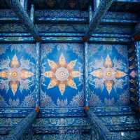 วัดร่องเสือเต้น เชียงราย วัดสีน้ำเงิน
