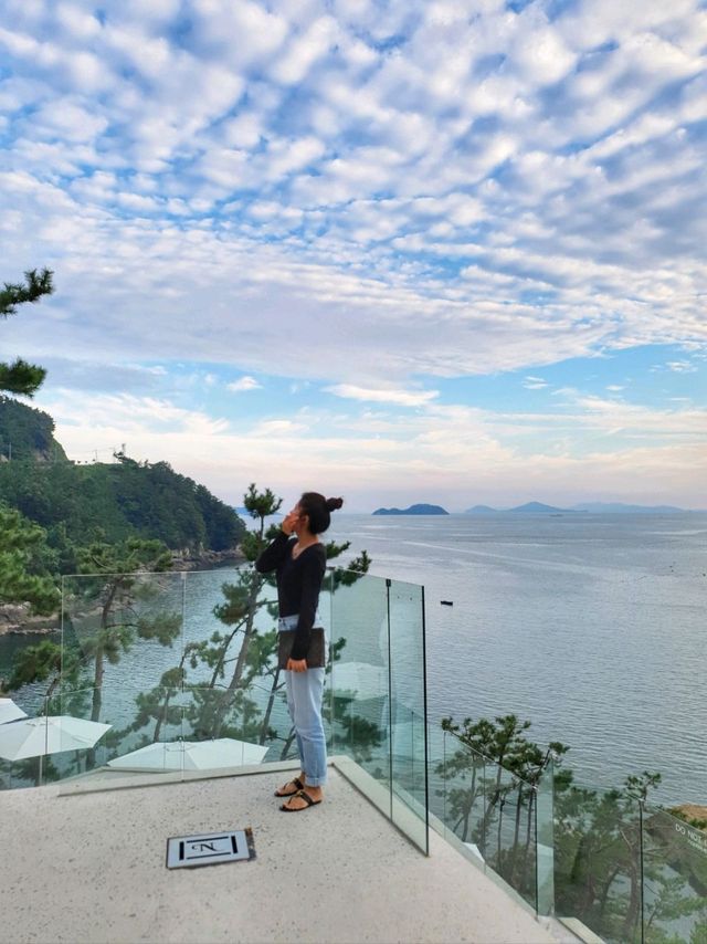 역대급 오션뷰 통영카페 네르하21💙