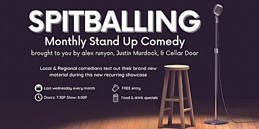 SPITBALLING: A Monthly Stand Up Comedy Show | The Cellar Door